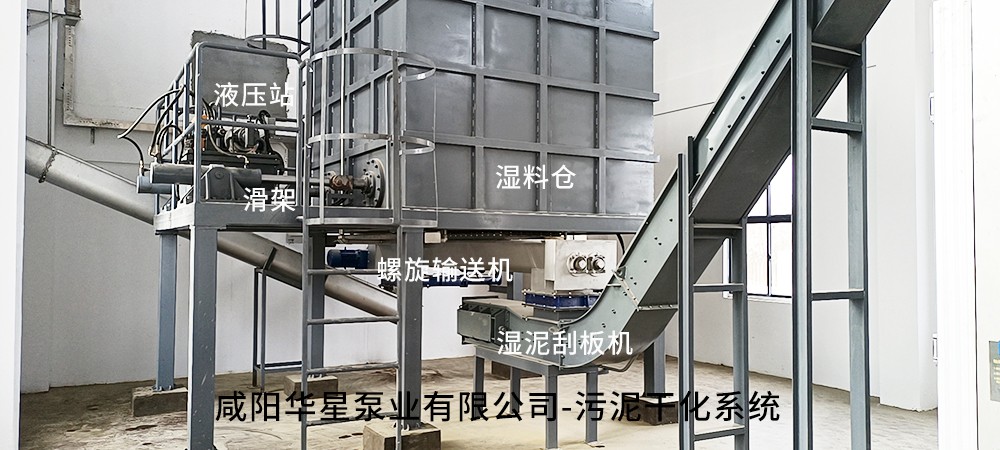 濕料倉-滑架-液壓站-螺旋輸送機(jī)